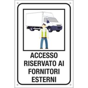 Etichetta informativa 20x30 cm Cartelli Segnalatori "Accesso riservato ai