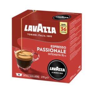 Lavazza Coffee Pods Case 36 capsules A Modo Mio Passionale -