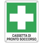 Cartello d'emergenza 25x31 cm Cartelli Segnalatori "Cassetta pronto soccorso"