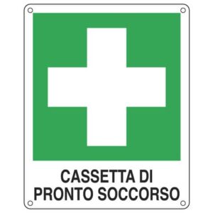 Cartello d'emergenza 25x31 cm Cartelli Segnalatori "Cassetta pronto soccorso"