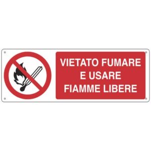 Cartello di divieto 33,3x50 cm Cartelli Segnalatori "Vietato fumare e usare