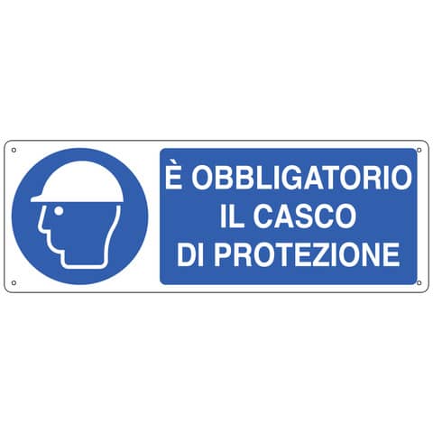 Cartello d'obbligo 35x12,5 cm Cartelli Segnalatori "E' obbligatorio indossare