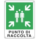 Cartello d'emergenza 25x31 cm Cartelli Segnalatori "Punto di raccolta"