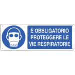 Cartello d'obbligo 35x12,5 cm Cartelli Segnalatori "E' obbligatorio proteggere