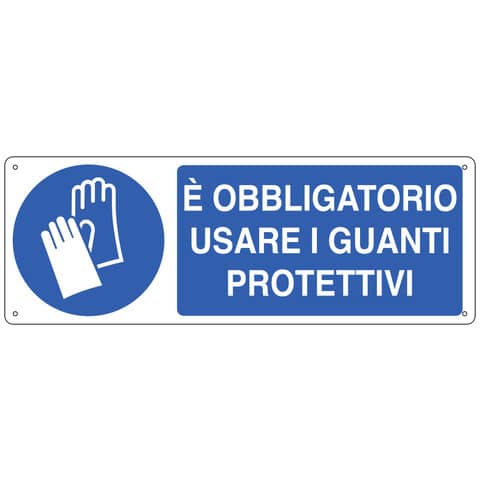 Cartello d'obbligo 35x12,5 cm Cartelli Segnalatori "E' obbligatorio usare i