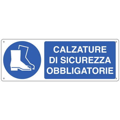 Cartello d'obbligo 35x12,5 cm Cartelli Segnalatori "Calzature di sicurezza"