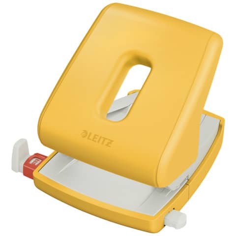 Perforatore a 2 fori Leitz Cosy - fino a 30 fogli giallo caldo