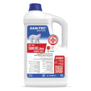 Disinfettante mani a base alcol senza risciacquo Sanitec Sani Gel Med PMC 5 lt