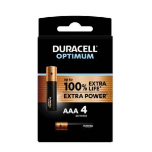 Batteria alcaline Duracell Optimum Ministilo AAA - MN2400 - blister da