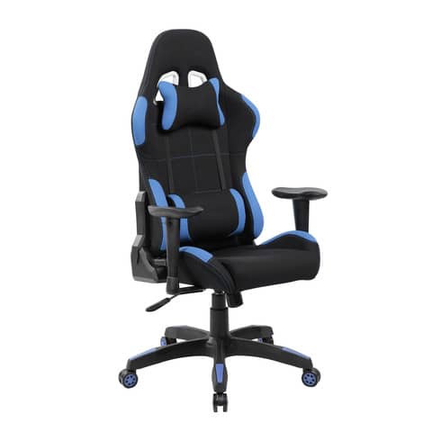 Poltrona gaming per adulti Serena Group Indianapolis L72 x P57,5 x H124-134 cm -
