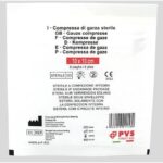 Busta di garza compressa sterile - 10x10 cm a 8 pieghe PVS bianco