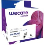 Rotolo 400 etichette compatibili Brother 29 mm x 90 mm Wecare nero/bianco