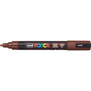 Marcatore a tempera Posca Uni-Ball punta tonda 1,8-2,5 mm marrone cacao