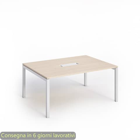 Artexport Bridge meeting table 160x120x72.5 cm aluminium legs - top