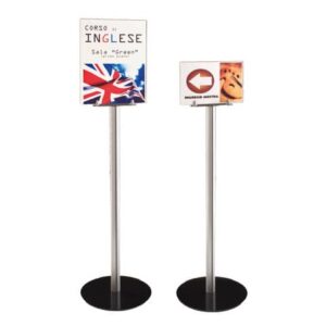 Floor-standing sign holder A4 vertical/horizontal -
