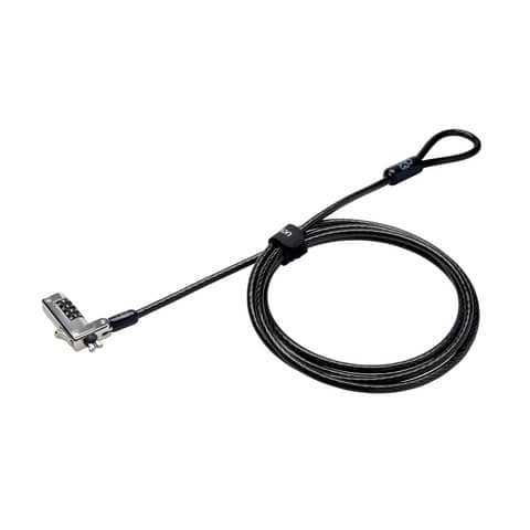 Slim combination laptop padlock - for standard Kensington slot