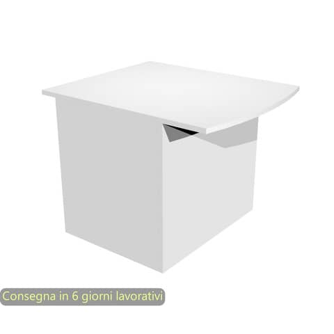 Low reception counter for disabled persons white 80x97,5xH.72 cm in