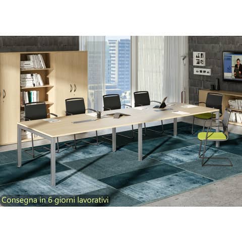 Modulo aggiuntivo per tavolo riunione Artexport Bridge 160x120x72,5 cm gambe