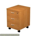 Cassettiera a tre cassetti smontata Artexport Presto 43x52x59,5 cm - noce