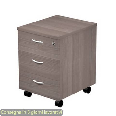 Cassettiera a tre cassetti smontata Artexport Presto 43x52x59,5 cm frassino