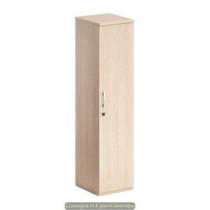 Armadio alto rovere mono anta 45x46xH.181,8 cm con 3 ripiani