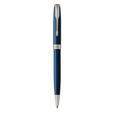 Penna a sfera Parker Sonnet punta M inchiostro nero Subtle Blue CT