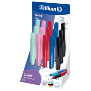 Espositore 15 penne Twist Pelikan stilo e sferografica colori