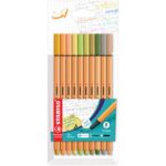 Fineliner Stabilo Point 88® 0,4 mm conf. 10 colori caldi assortiti