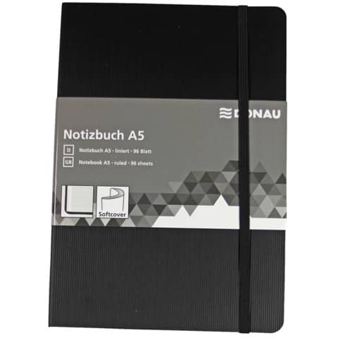 Taccuini Donau 95 ff righe A5 nero