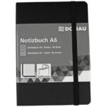 Donau notebooks 95 ff ruled A6 black
