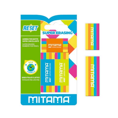 High-quality Mitama Eco-Material Rainbow Pencil Eraser - colours