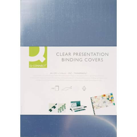 Q-Connect binding cover transparent 150 µm A4 -