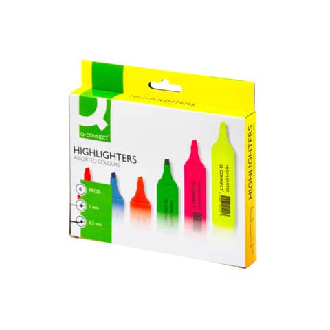 Q-Connect Highlighters 1.5-2 mm assorted