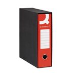 Registratore protocollo con custodia Q-Connect dorso 8 cm - 28,5x34,3 cm -