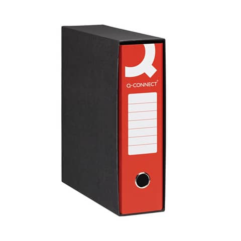 Registratore protocollo con custodia Q-Connect dorso 8 cm - 28,5x34,3 cm -