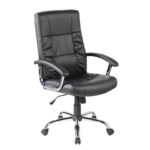 Poltrona direzionale con braccioli Serena Group Baltimora rivestimento PU -