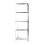 Scaffale cinque ripiani d'acciaio cromato Serena Group Archimede