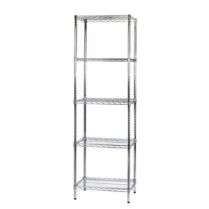 Scaffale cinque ripiani d'acciaio cromato Serena Group Archimede