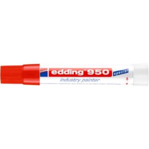 Marcatore a cera edding 950 punta conica 10 mm rosso