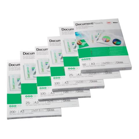 Pouches per plastificatrici GBC matt - 2x75 µm - opache - A3 