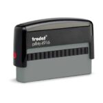 Timbro doppio datario con testo Trodat Printy 4816/PL PERSONALIZZATO dimensione