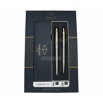 Duo Set Parker - IM black GT biros + M stroke rollerball pen - pack 2