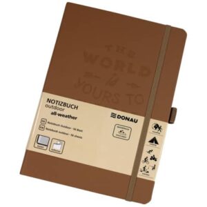 Donau Outdoor A5 120 gsm waterproof cover notebook brown
