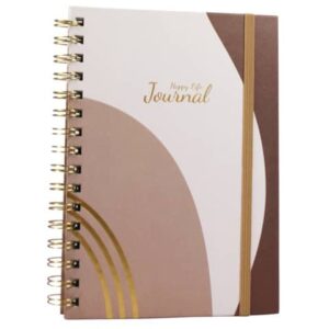 Quaderno a spirale A5 Donau Happy Life 100 fogli 80 g/m² marrone 1R