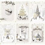 Christmas greeting cards "Merry/Happy Christmas" 12x18 cm - 6 pack Biembi