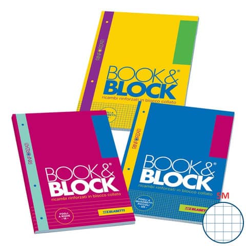 Blasetti 40 ff A4 block long side - perforated and reinforced - 80 gsm