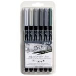 Pennarelli AQUA BRUSH DUO Set 6 pennarelli confezione appendibile Lyra