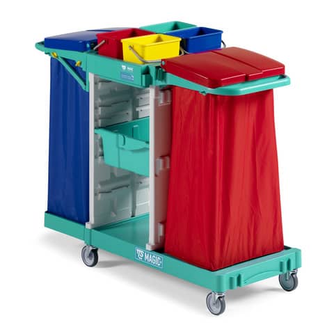 Closed trolley with 3 departments Magic Line - 135x55x110 cm TTS 390 basic