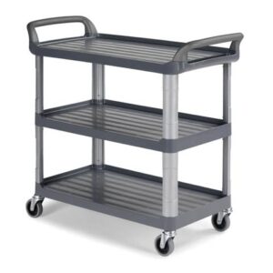Carrello grigio in polipropilene Shelf 3800 - 111x50x102,5 cm TTS 3 ripiani
