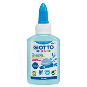 Display of 12 Giotto BLUE glues 40 g bottle - blue